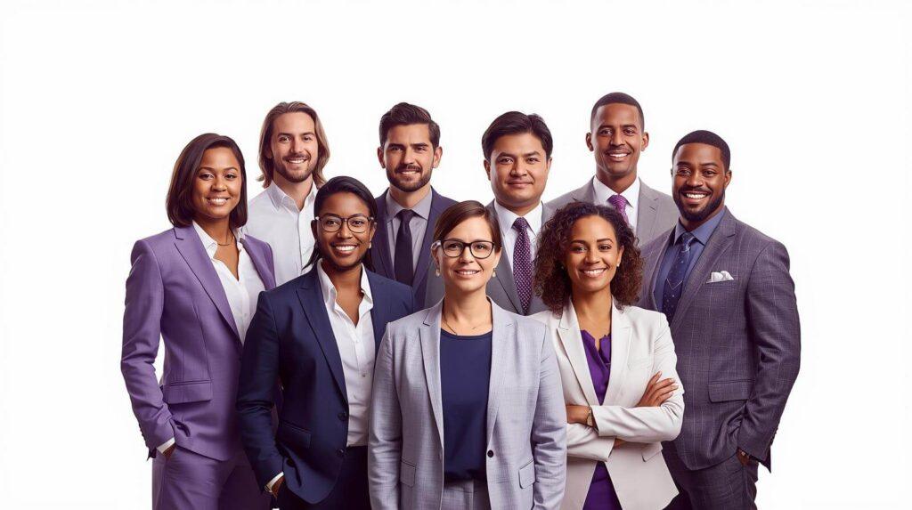 Equipe de managers en formation management entreprise